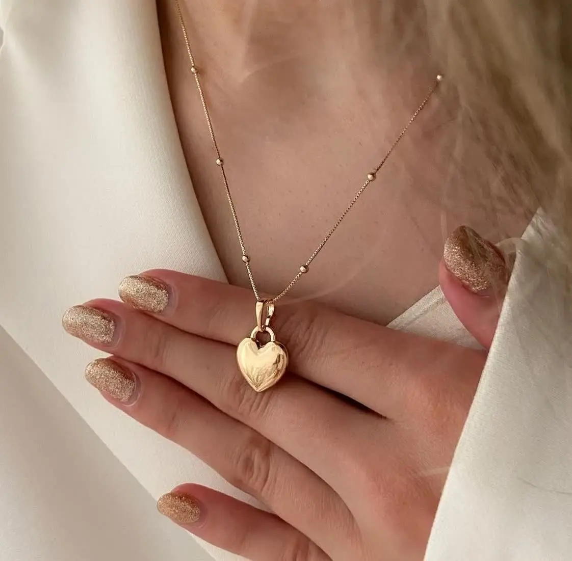 پلاک قلبی بدون زنجیر ژوپینگ...