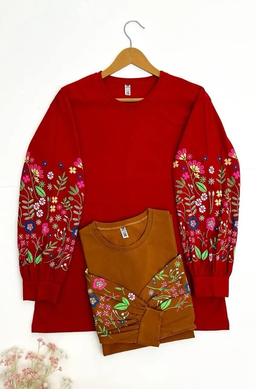 🌸بلوز آستین بلند پرگل🌸
