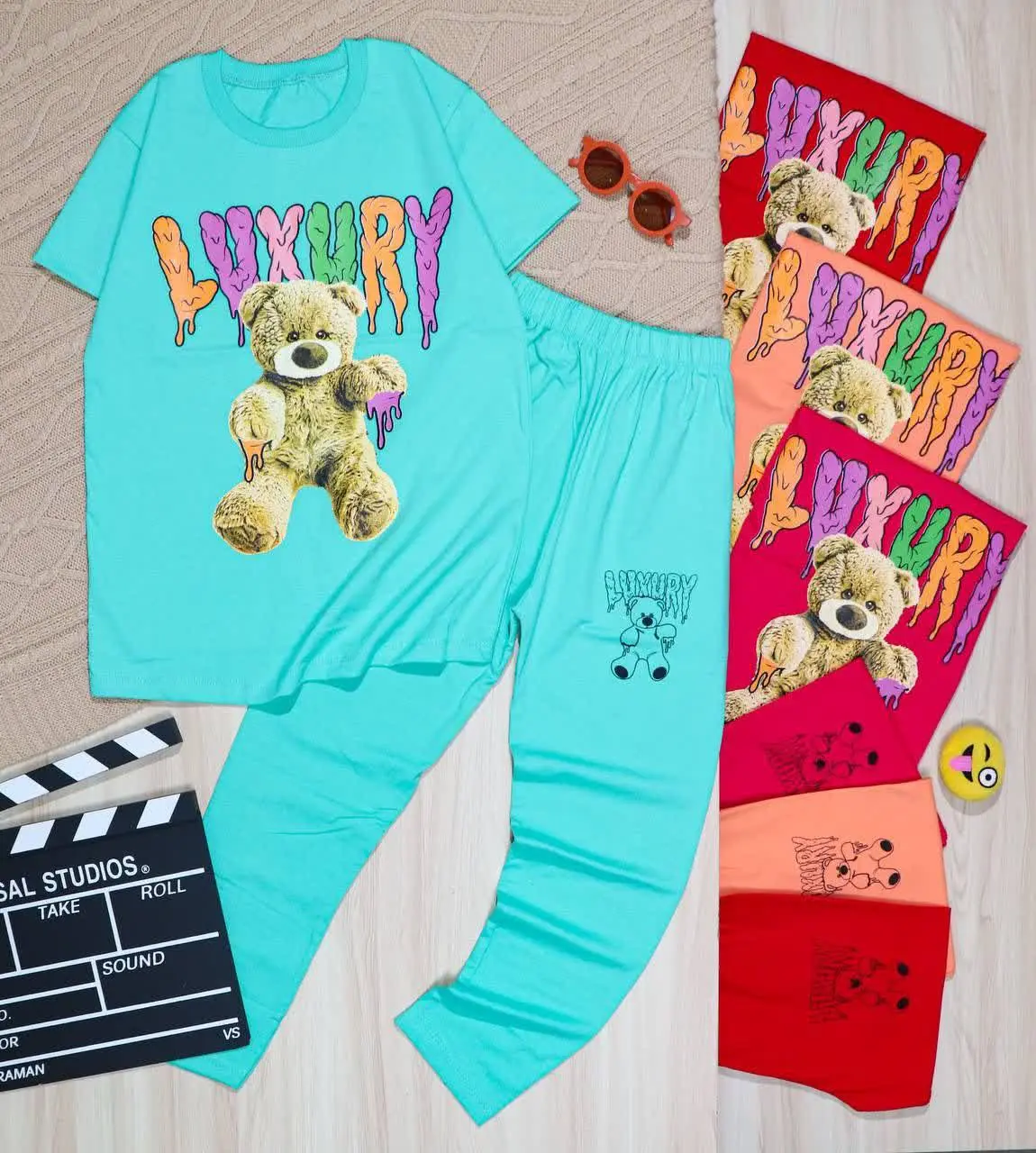 👫تیشرت و ساپورت چاپ خرس LUXURY👫

