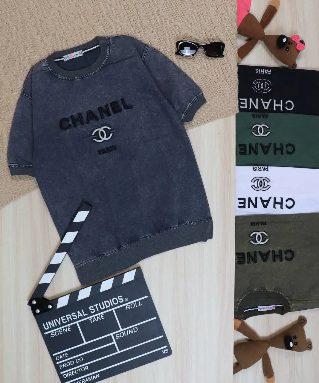 👫تیشرت پسرانه کتان سنگشور گلدوزی CHANNEL 👫
