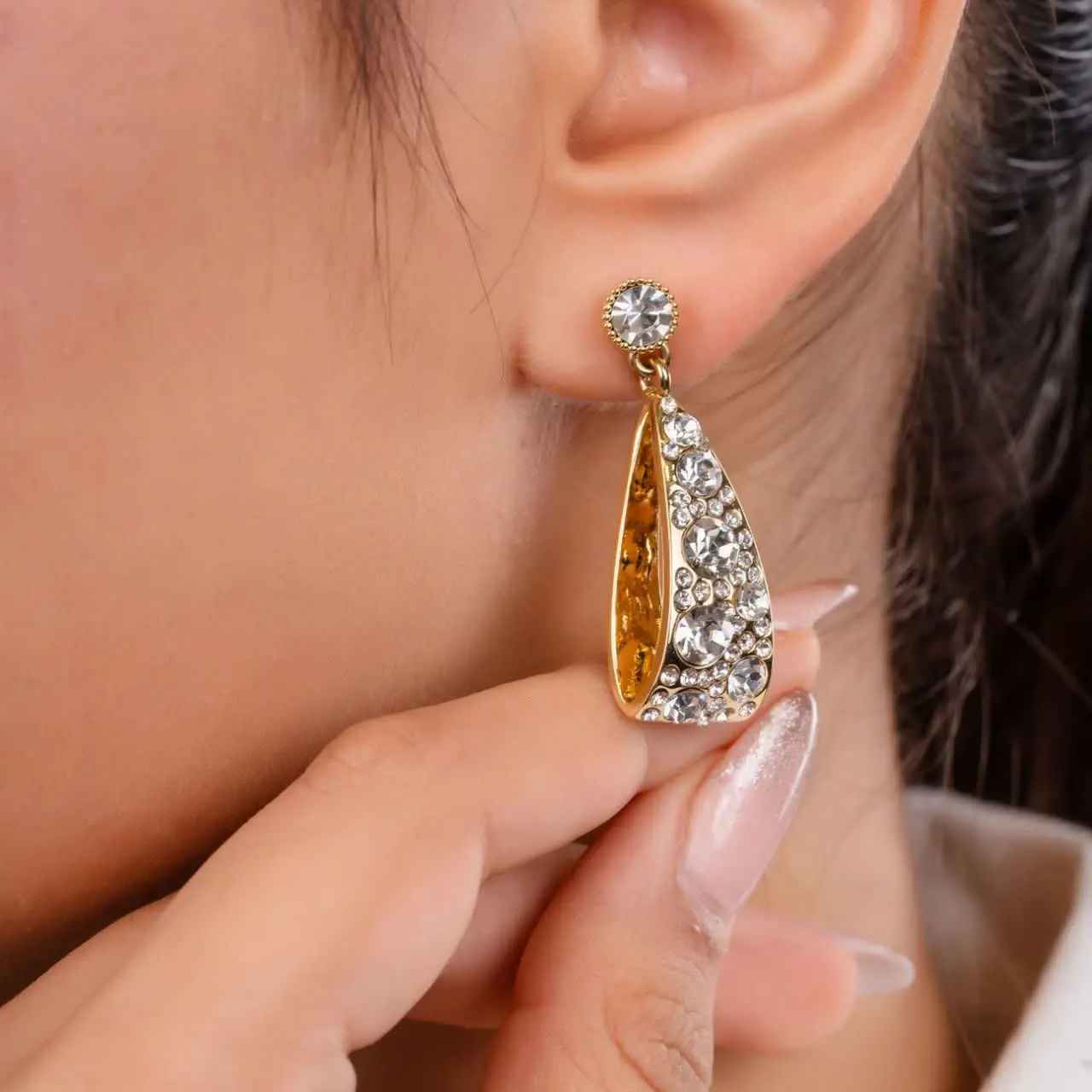 گوشواره جواهری مجلسی✨🤩