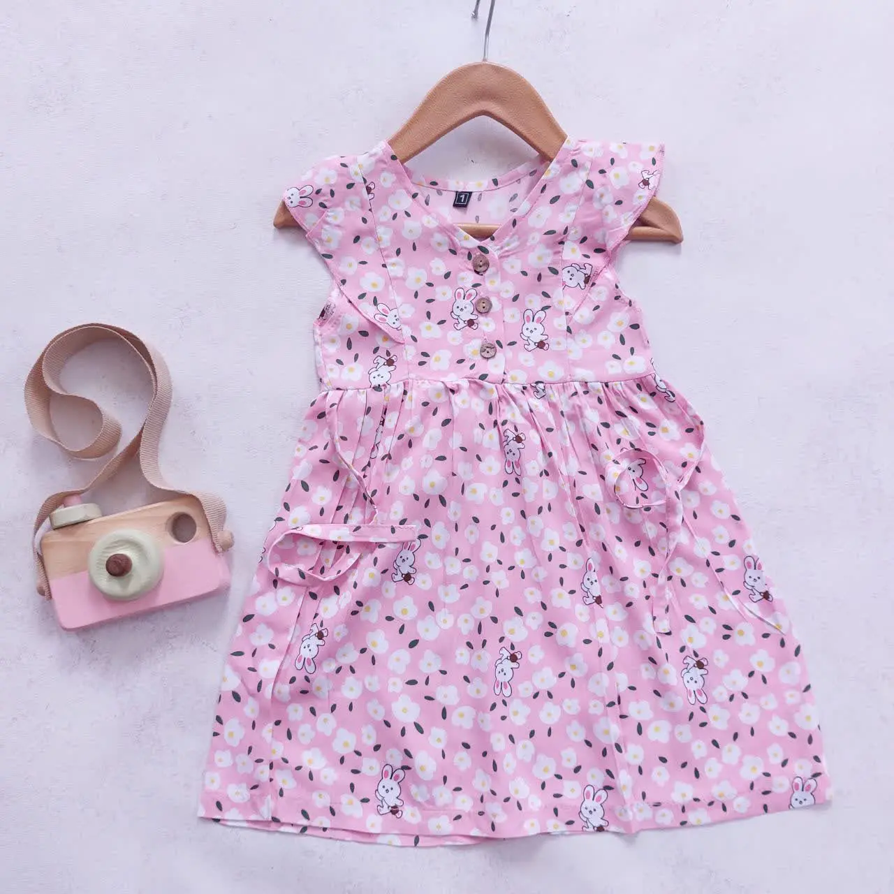 سارافون نخی خرگوش و گل
