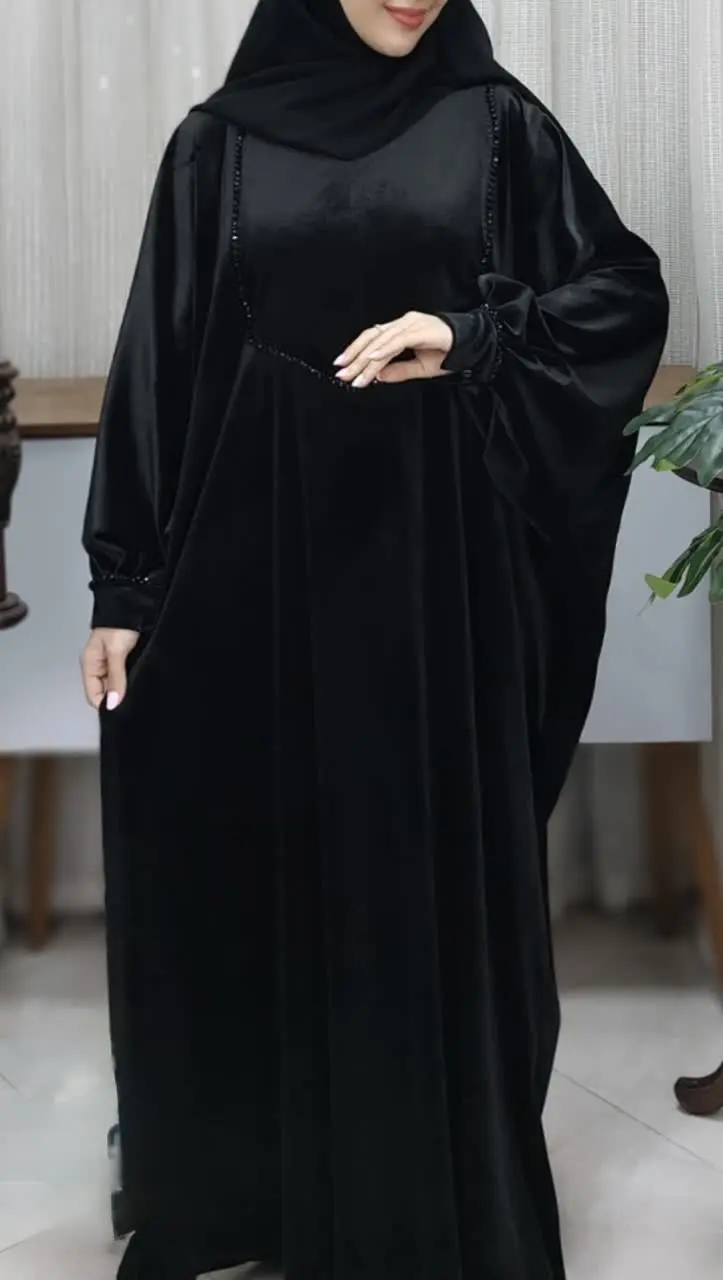 ✅عبای مخمل با نگین