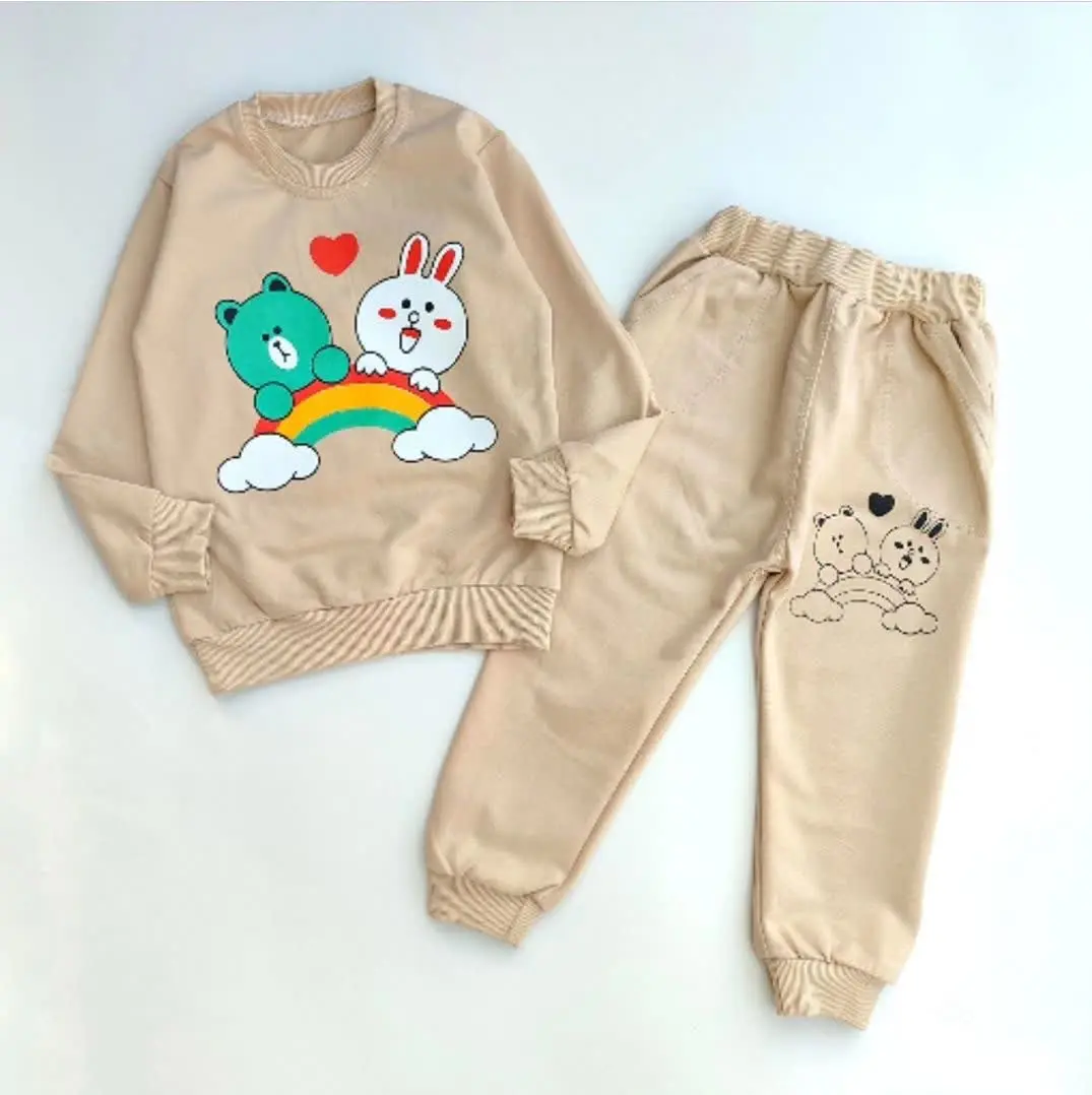 🔮 بلوزشلوارطرح خرگوش ورنگین کمان🔮
