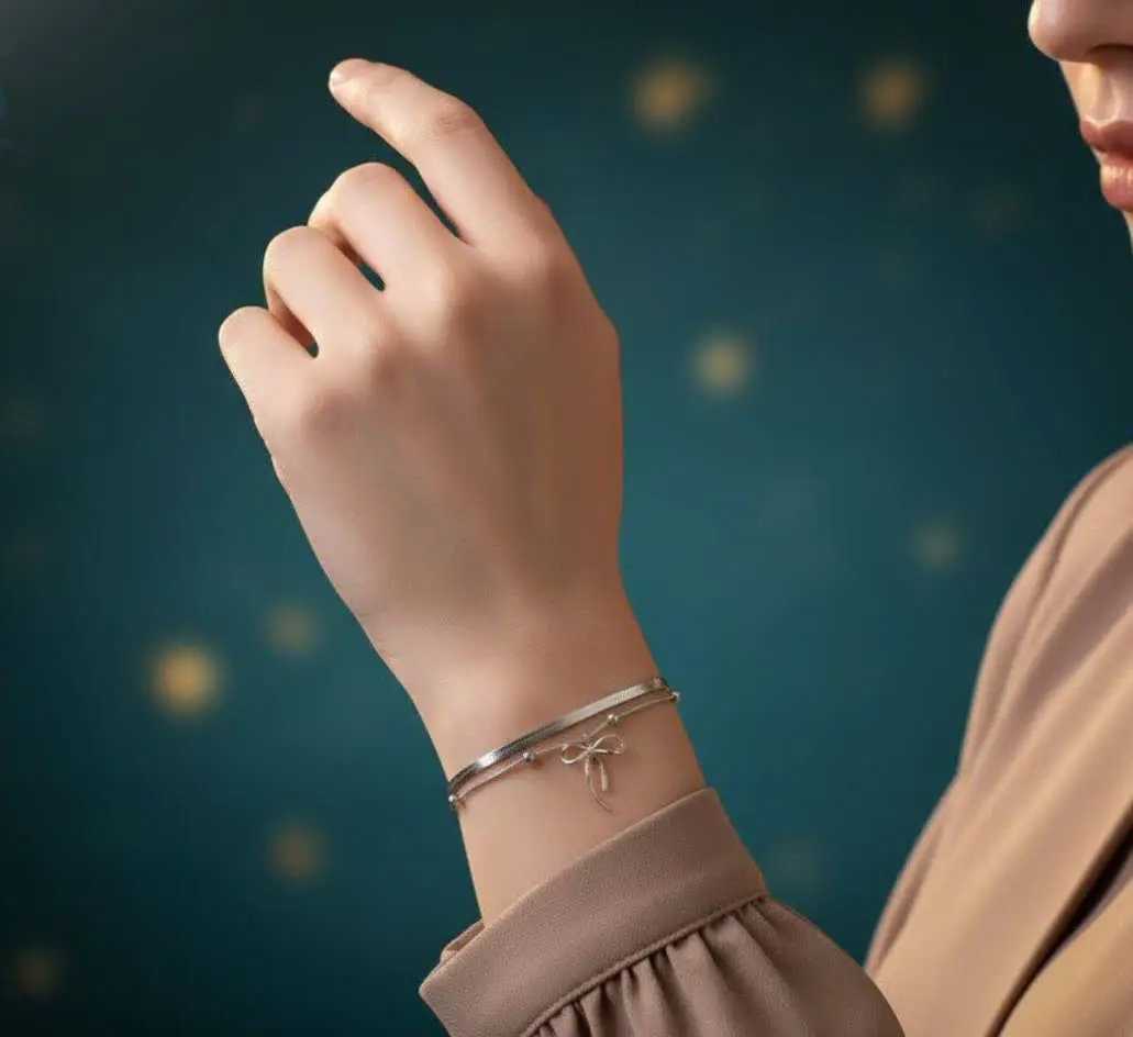 دستبند دولاین پاپیون🎀🪄