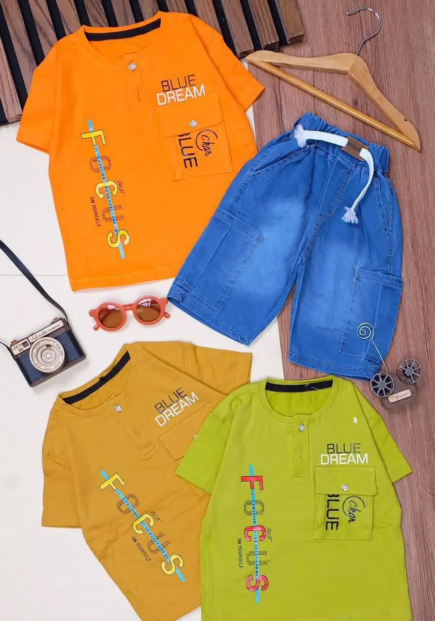 👕نام کالا: #تیشرت شلوارک پنبه پسرانه
