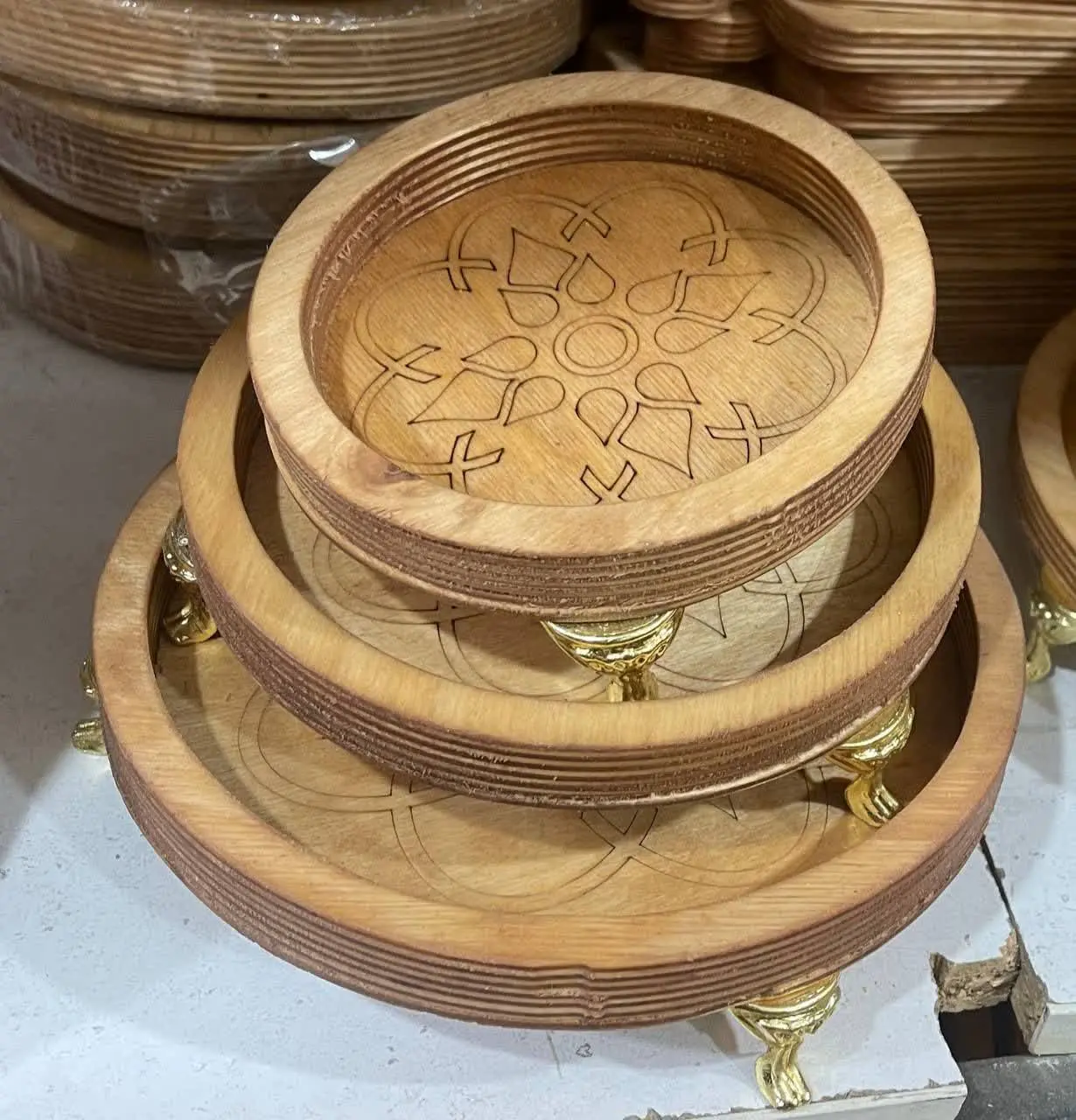 سه تکه لیزری دایره
