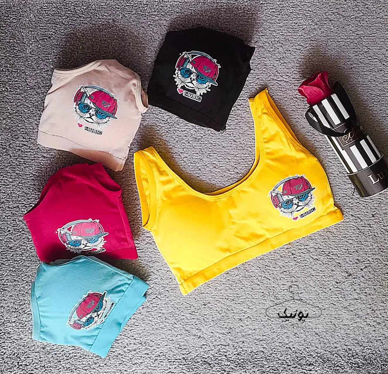 نیم تنه پد دار دخترانه 
