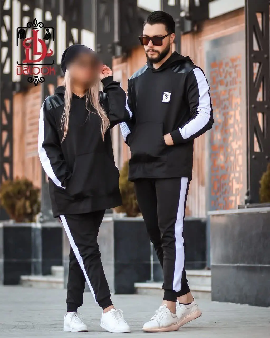 💞 ست زوج هودی شلوار مدل آتا 💞
