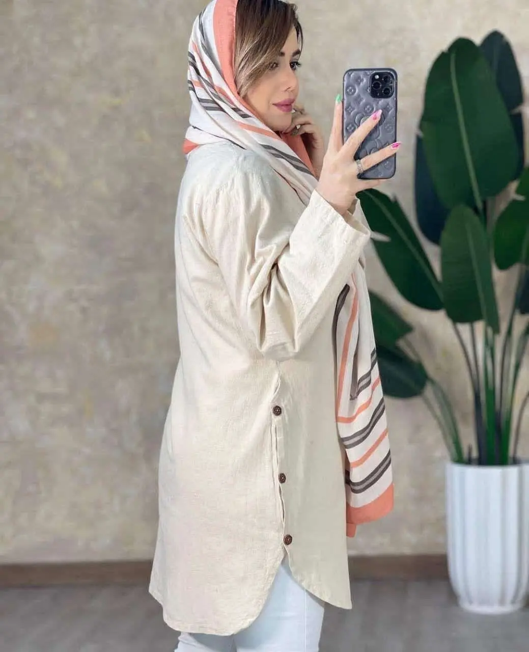 👚نام: شومیز مانتویی الیاف ۳۷۷
