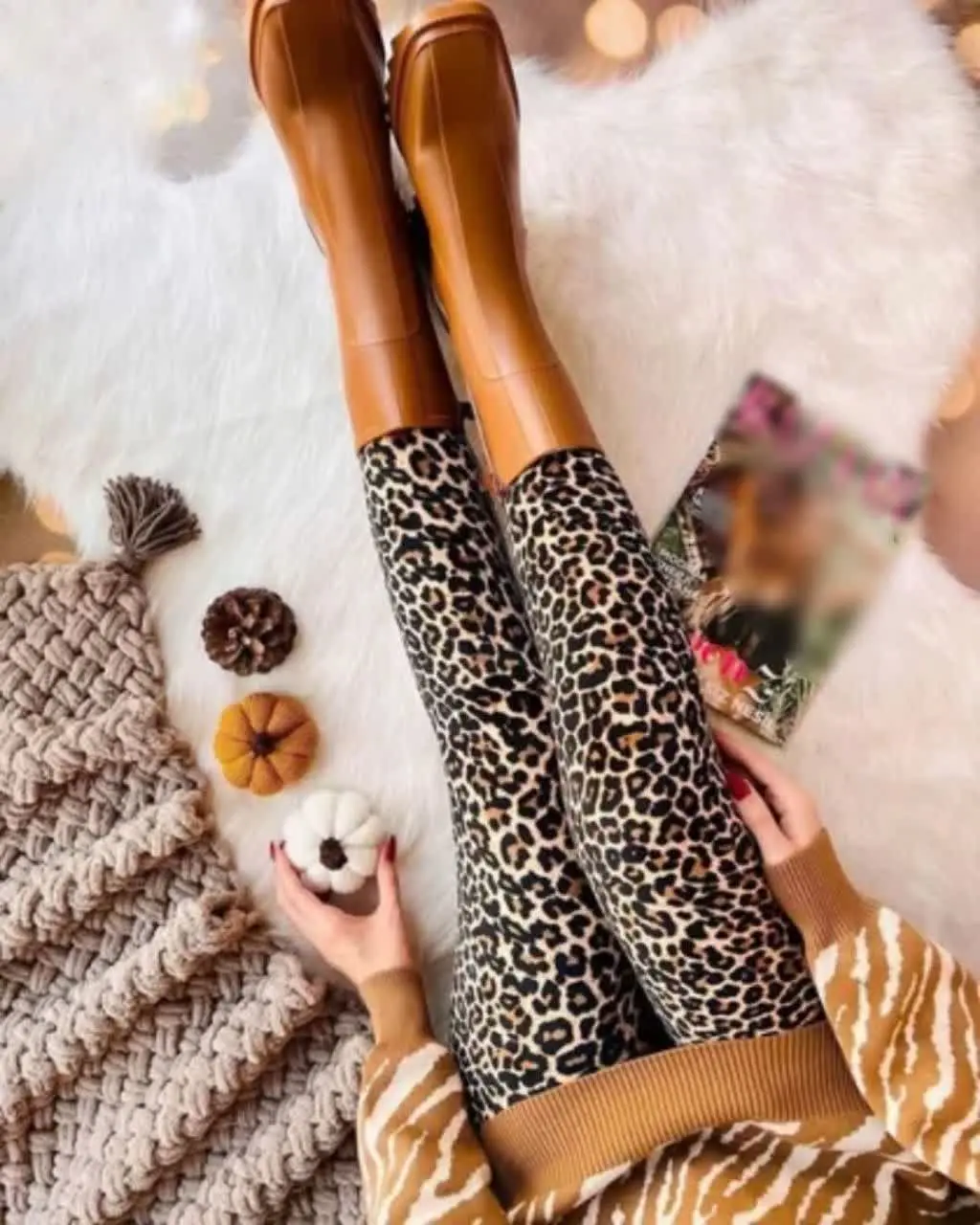 😍 #شلوار_مخمل_پلنگی
