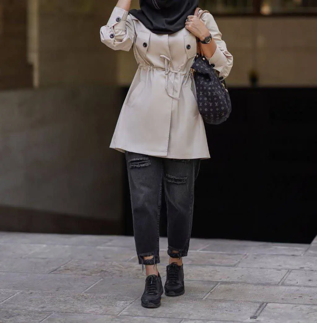 🌹نام: مانتو دانشجویی پامچال💥💫
