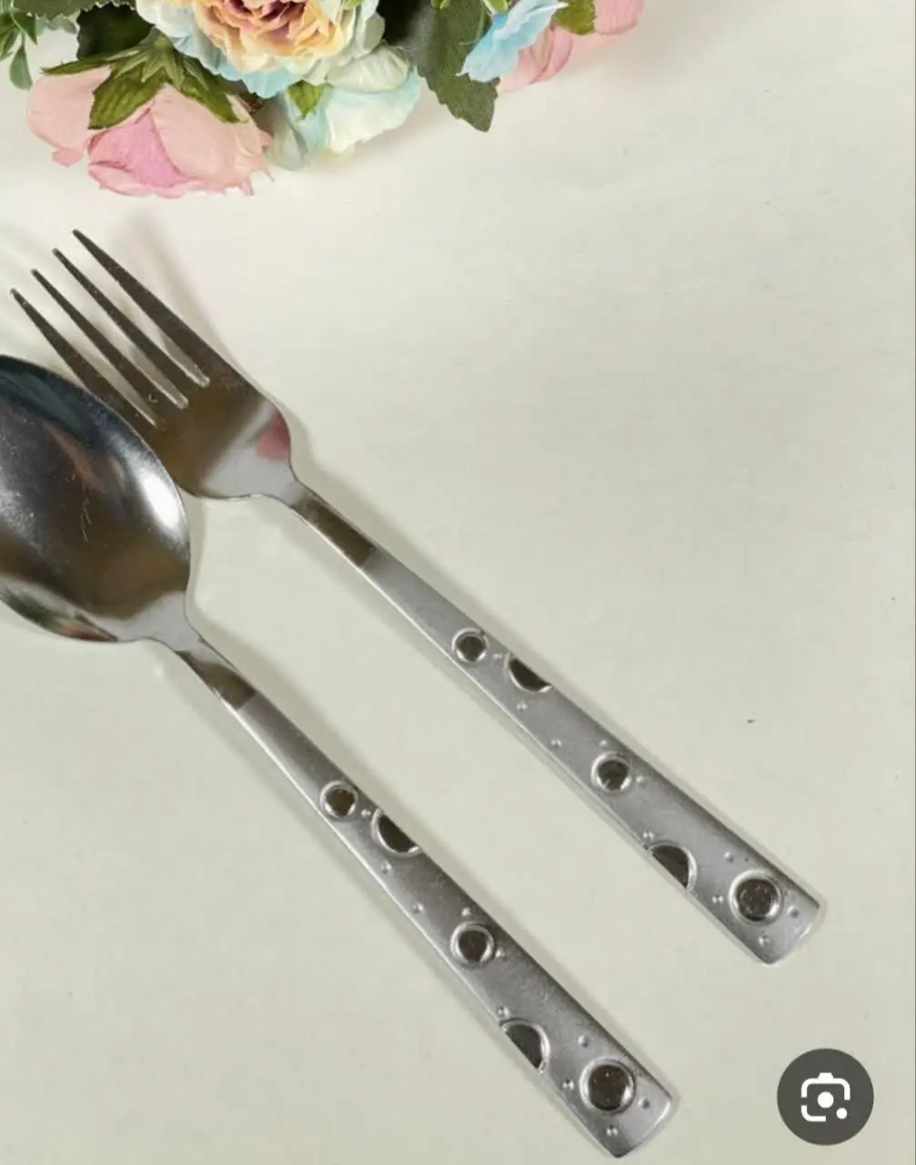 #قاشق چنگال توپی ضخیم 🍓
