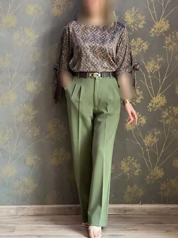 🌷نام: ست شومیز شلوار نانسی
