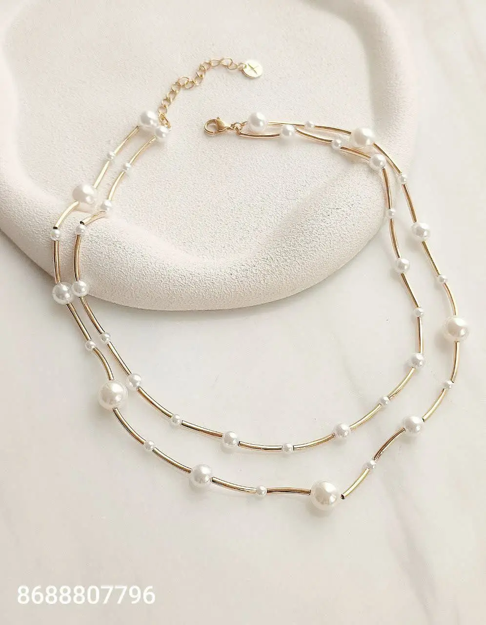 گردنبندمرواریدی دو لاین مارک ژوپینگ 😍
