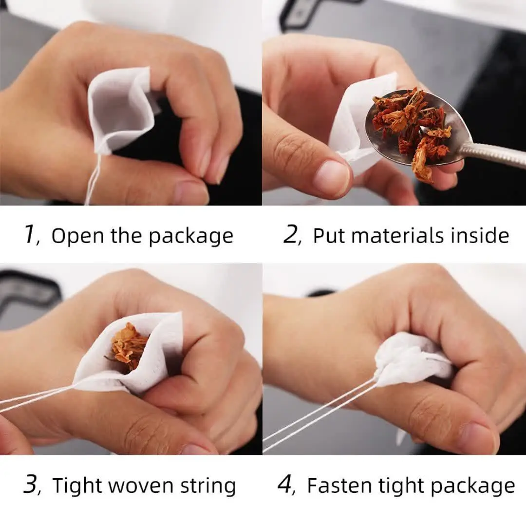 کیسه کاغذی چای و دمنوش نخ دار
