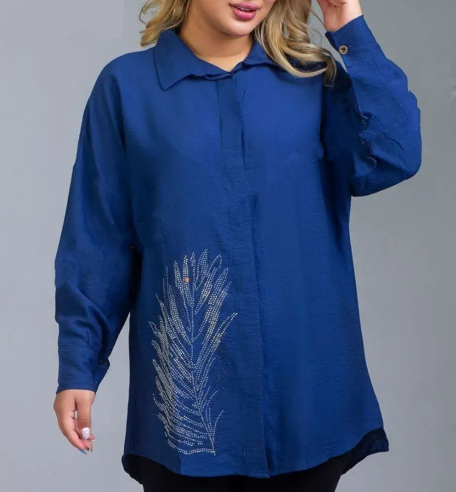 مانتو قواره یه طرف نگین ✨ برگ 
