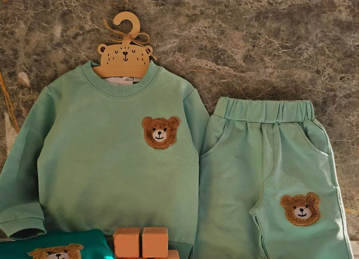 🔮 بلوز شلوار طرح خرس 🔮
