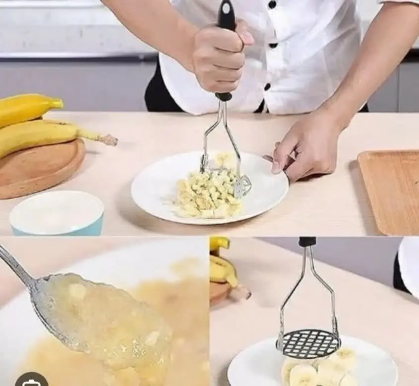 پوره کن سیب زمینی، هویج و …. 
