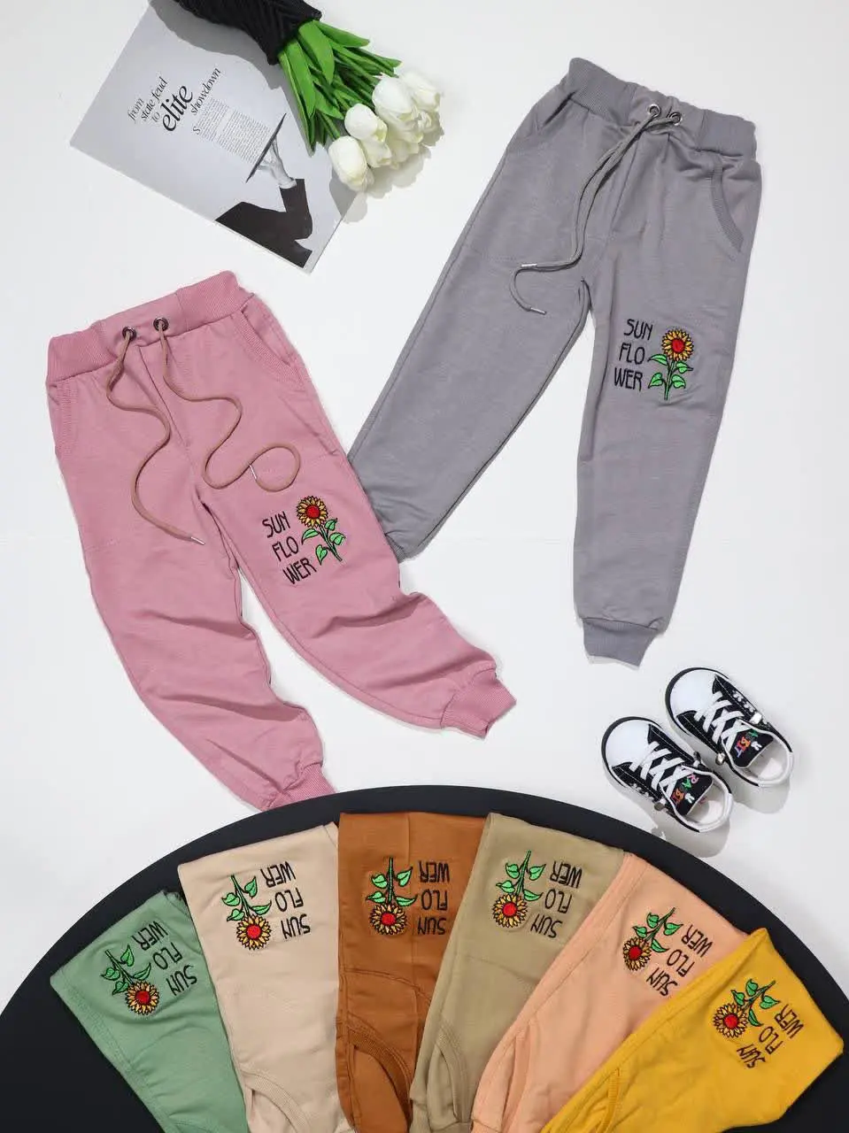 👕 شلوار راحتی گلدوزی گل دخت...