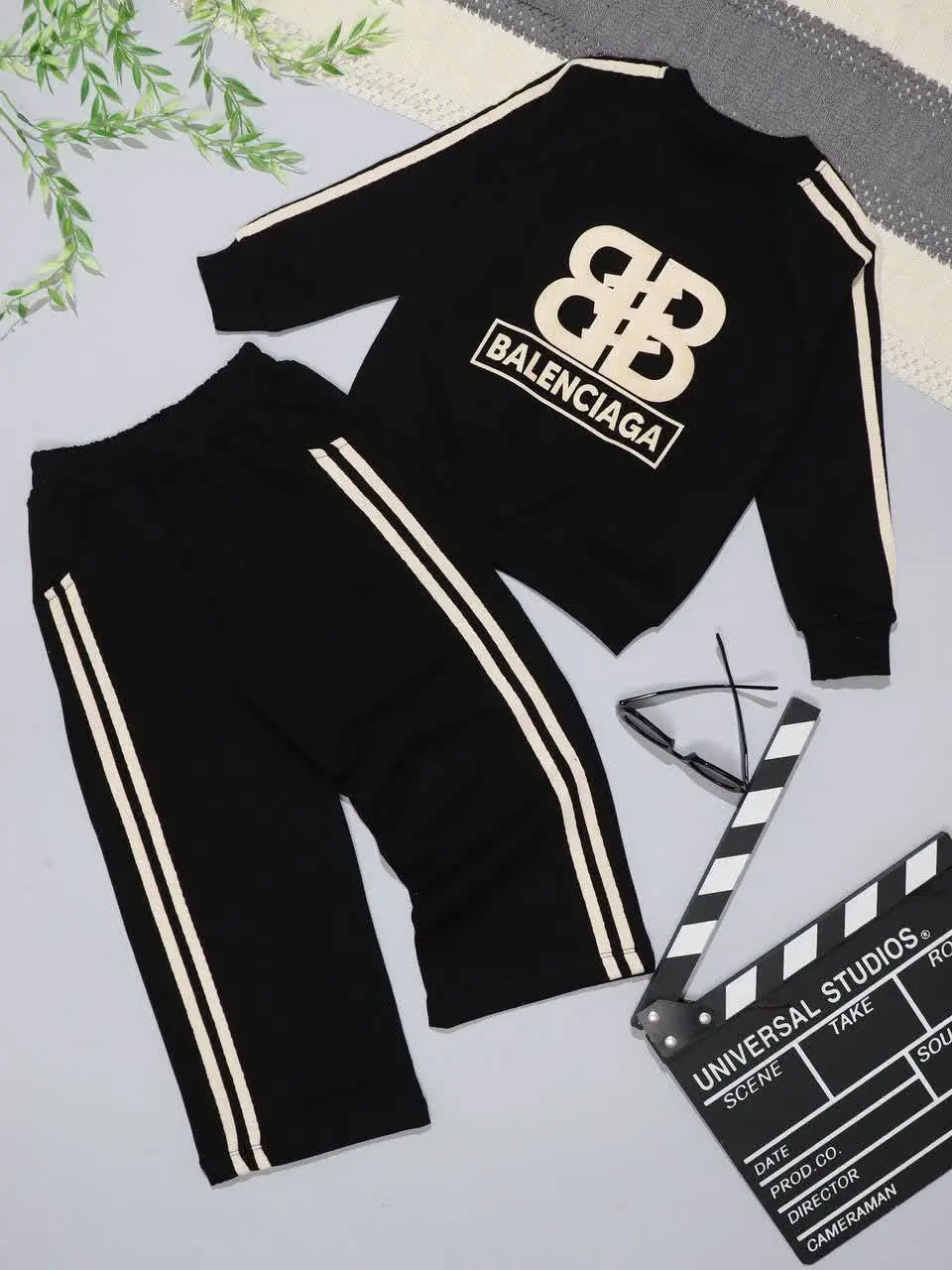 👫بلوز و شلوار پسرانه مشکی د...