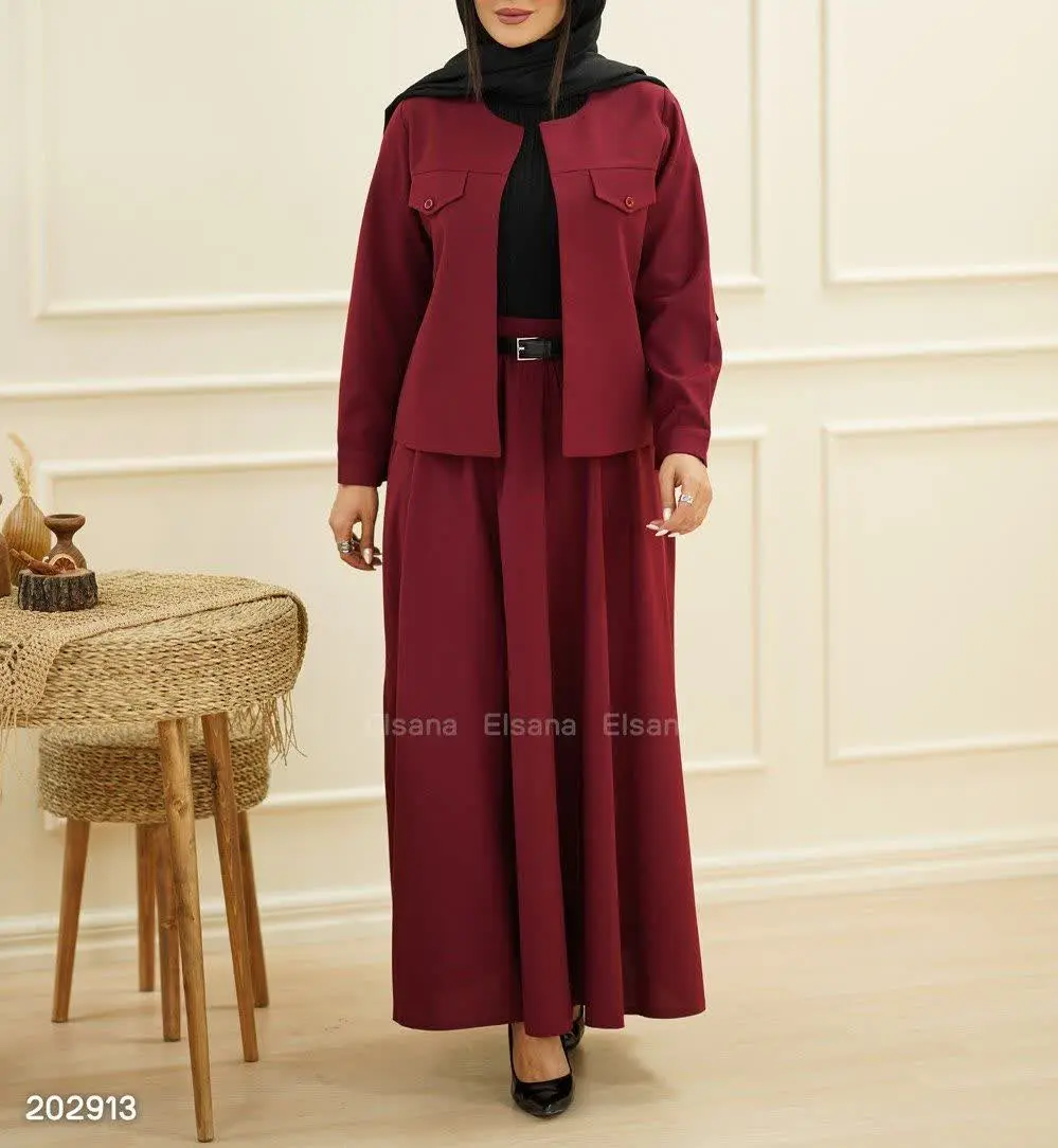 🔺کت و دامن مدل ساجده 
