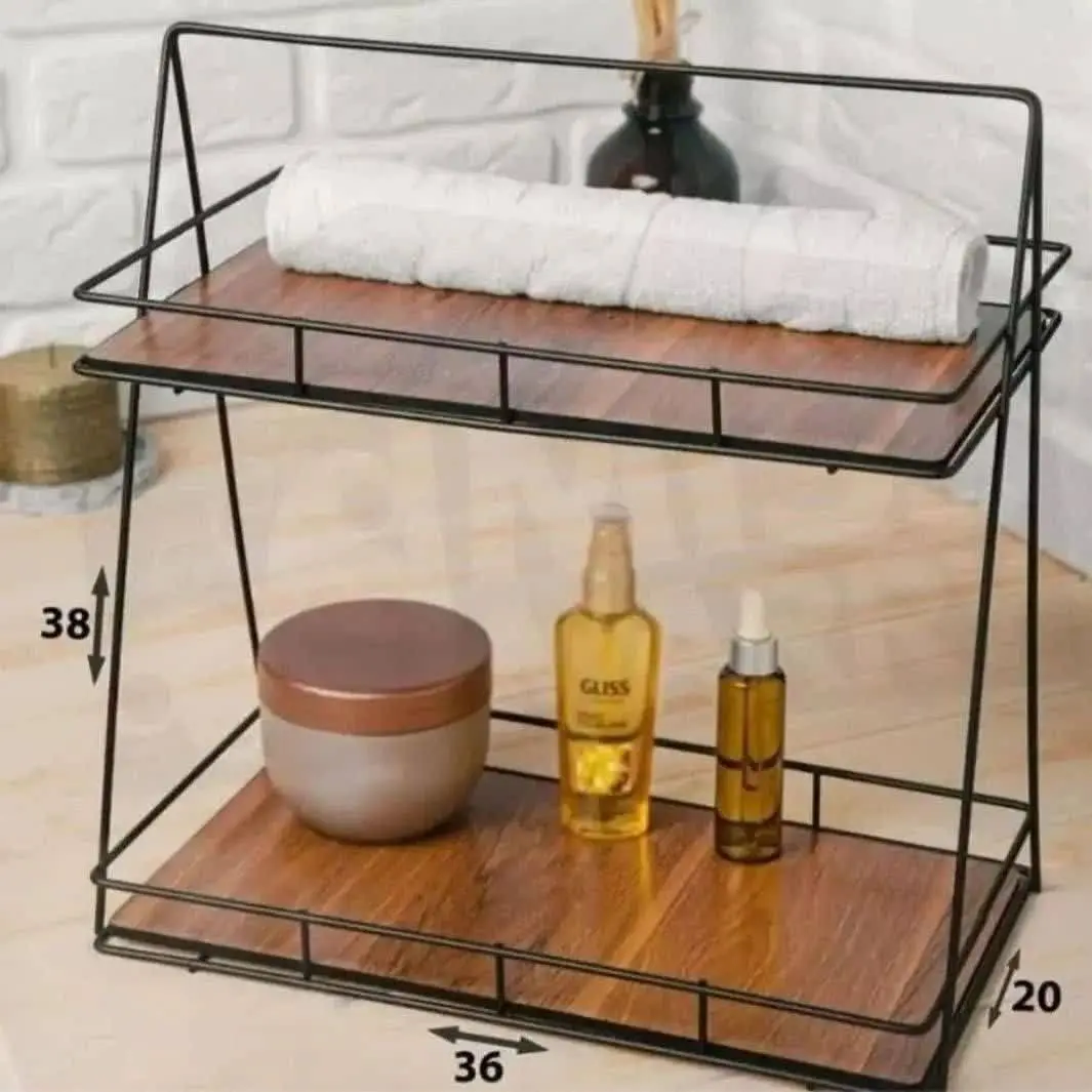 استند دوطبقه کف چوب
