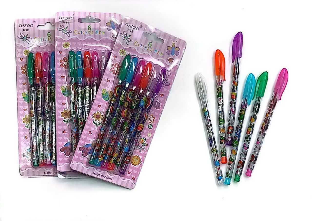 خودکار رنگی اکلیلی کیفی ۶ رنگ
