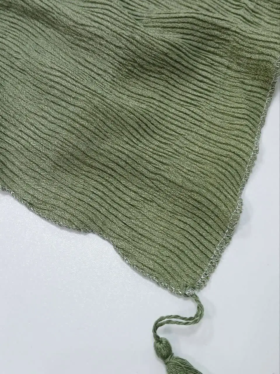 شال پلیسه نخی عریض
