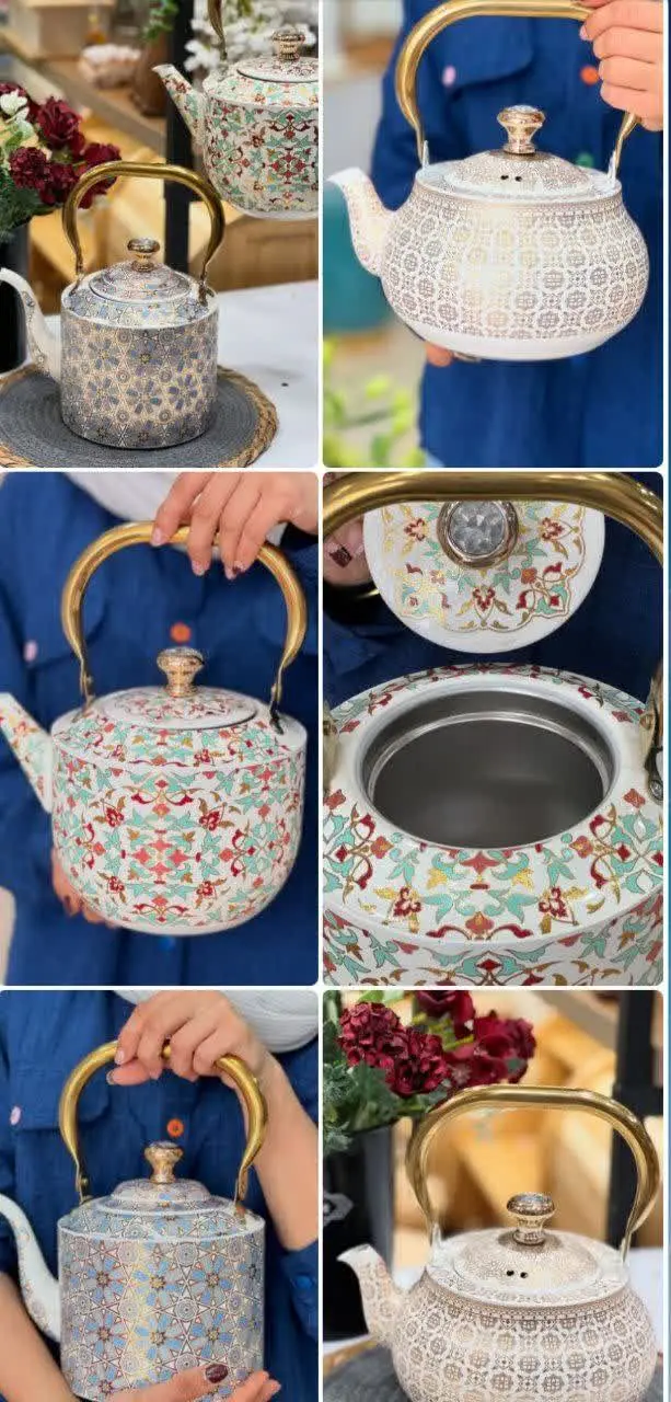 ✅کتری استیل لعابی ترک