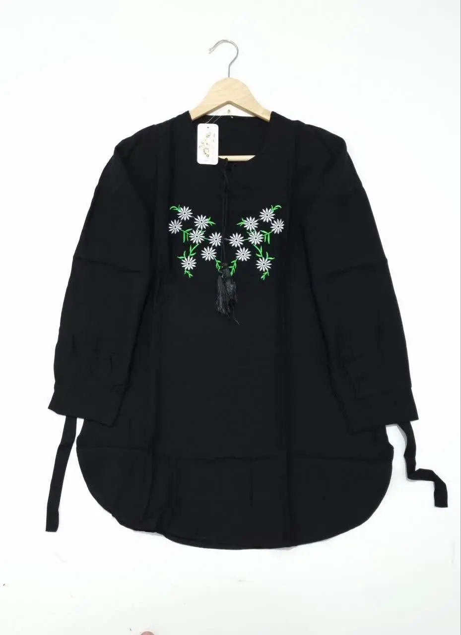 🌸 #تونیک گلدوزی بابونه انجل
