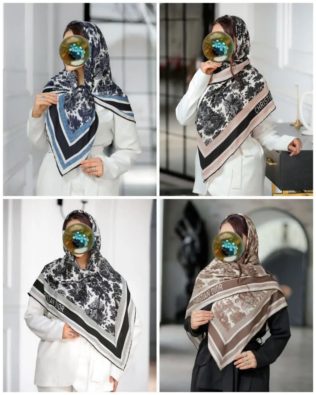 🐝 روسری سیا اسکاف