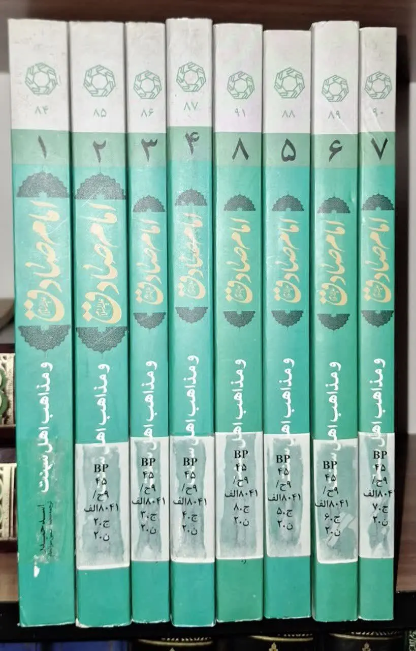 📚نام کتاب: امام صادق علیه السلام و مذاهب اهل سنت ۸ جلدی
