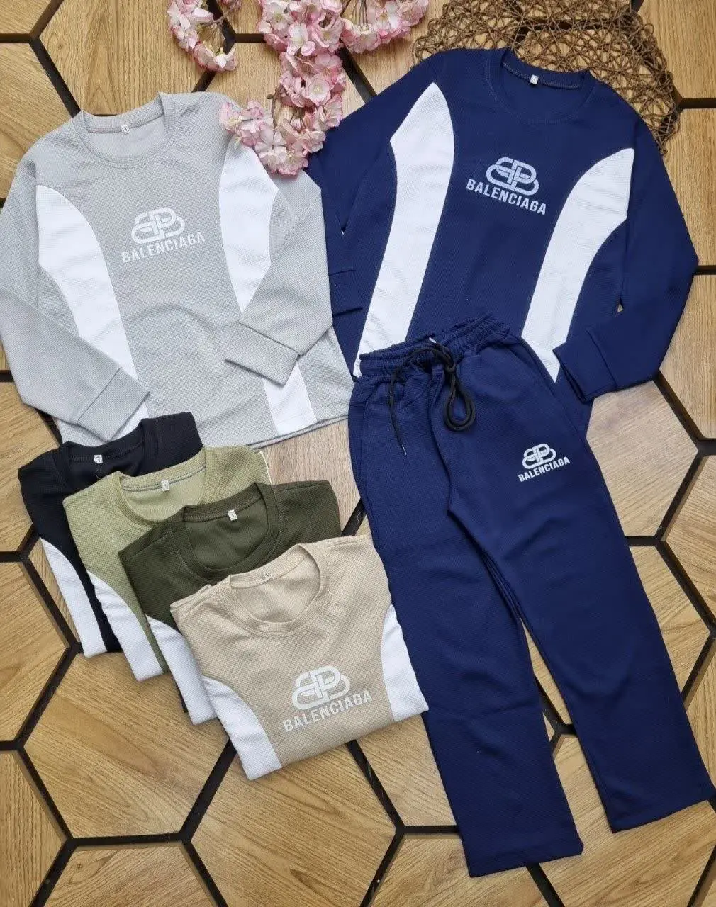 🌹بلوز شلوار بیسکوییتی پسرانه👦