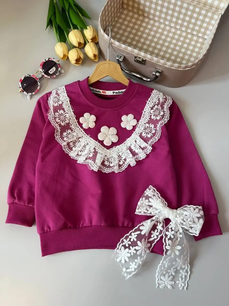 #بلوز یقه گیپوری جذاب رسید😍
