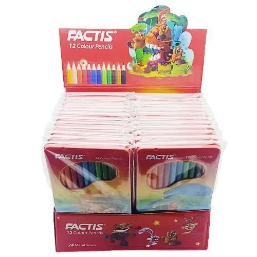 ❗ مداد رنگی ۱۲ جعبه فلزی فکتیس