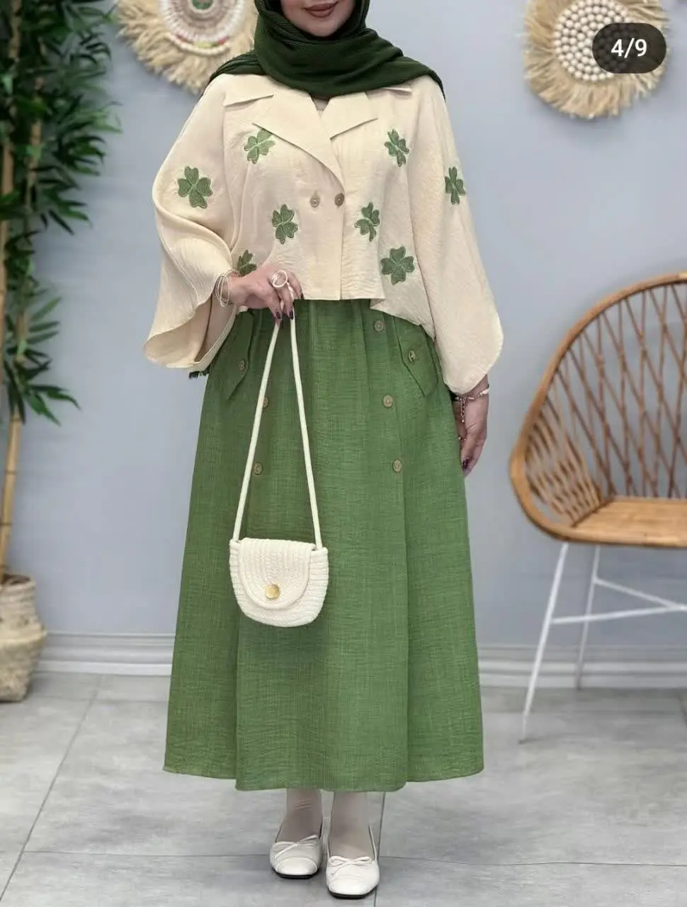 👚نام: شومیز و دامن گلدوزی م...