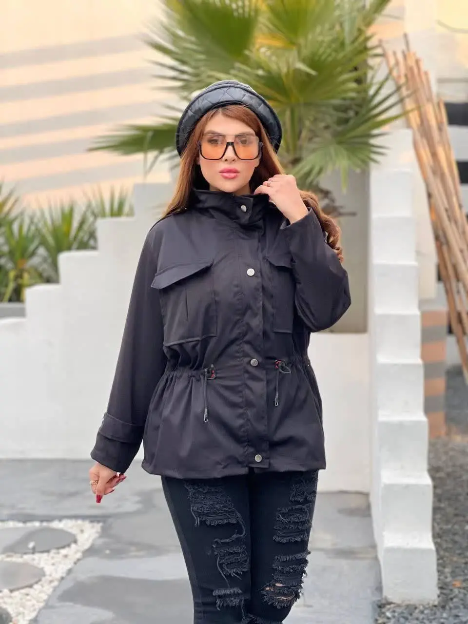 نام: کاپشن کتان دو جیب
