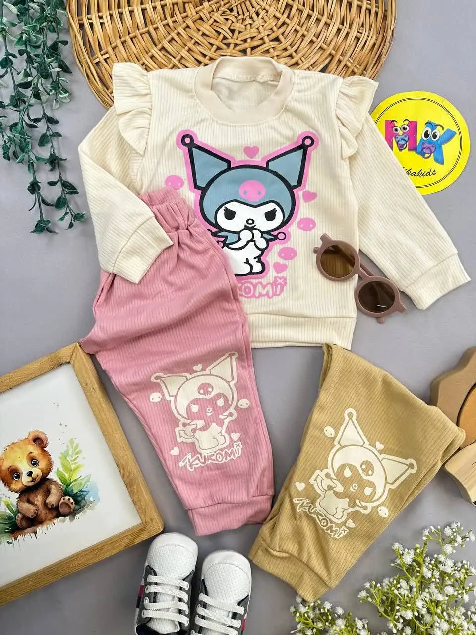 بلوز شلوار کبریتی طرح کرومی...