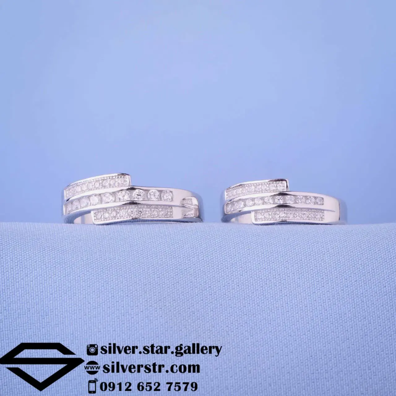 💑 حلقه ست نقره کد ۵۰۱