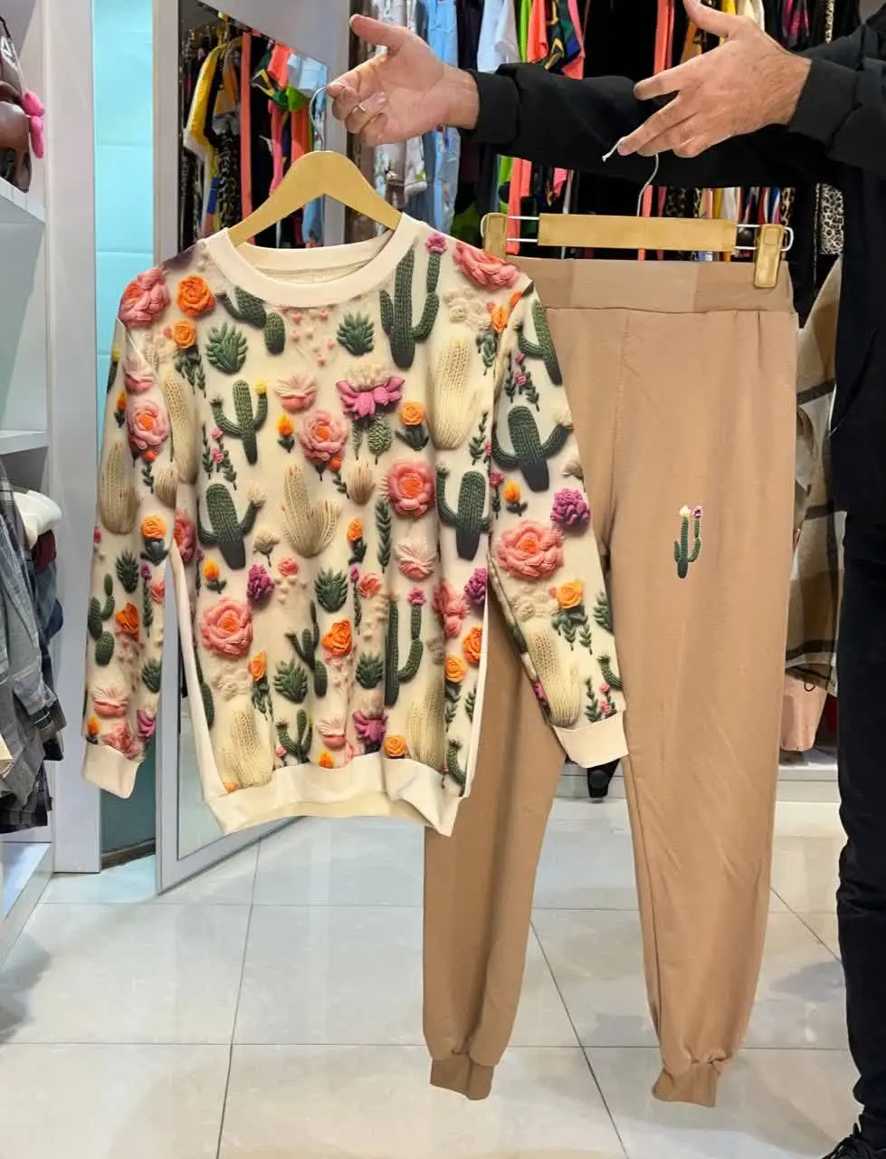 🖋نام: ست بلوز شلوار کاکتوس
