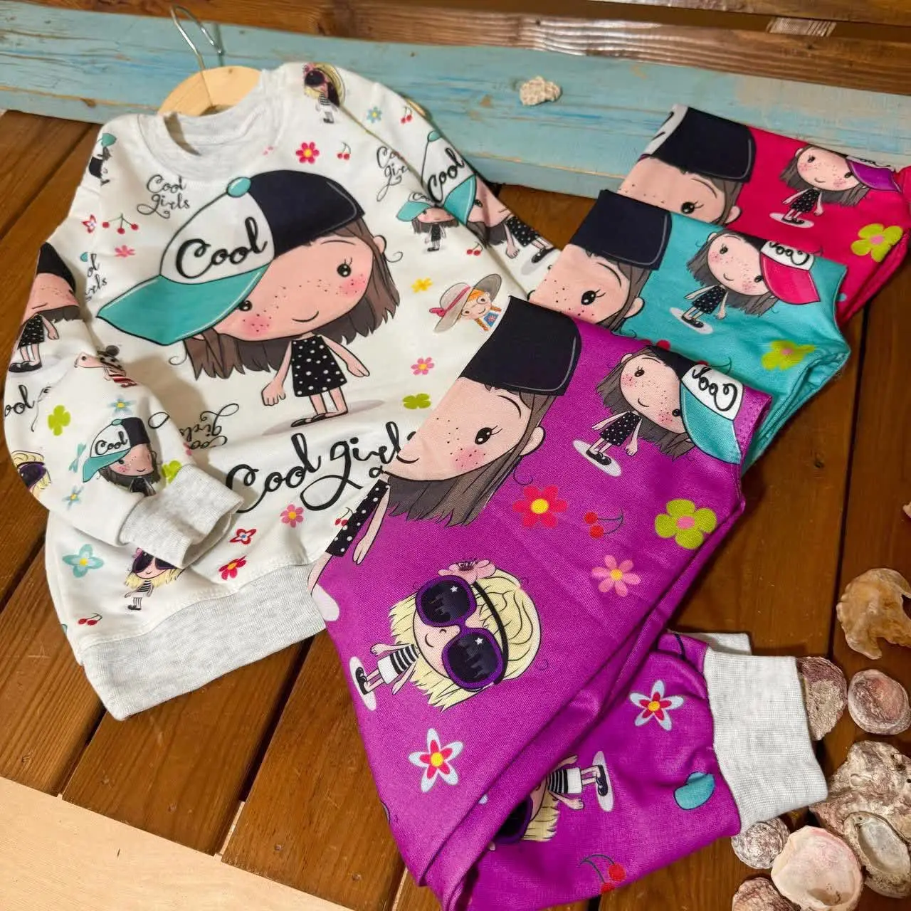 👚نام: ست بلوز شلوار دختر کلاهدار 😍😍😍
