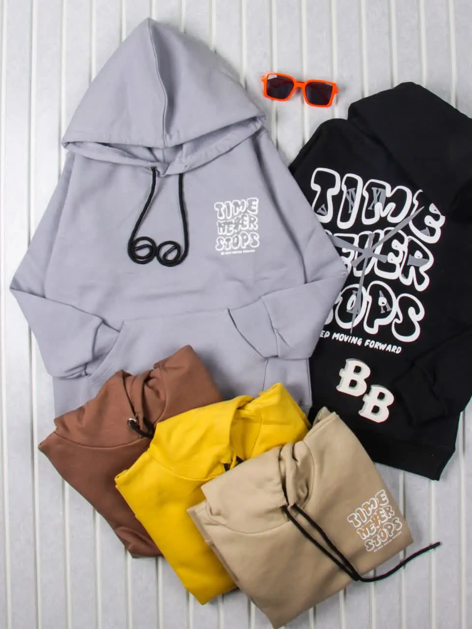 💢هودی تک  جلو جیب TIME💢