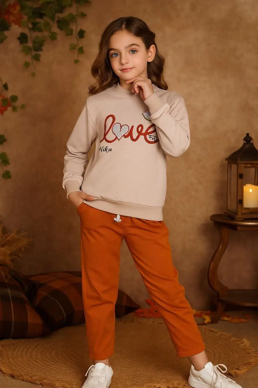 🎄بلوز شلوار فول بگ کتان Lov...