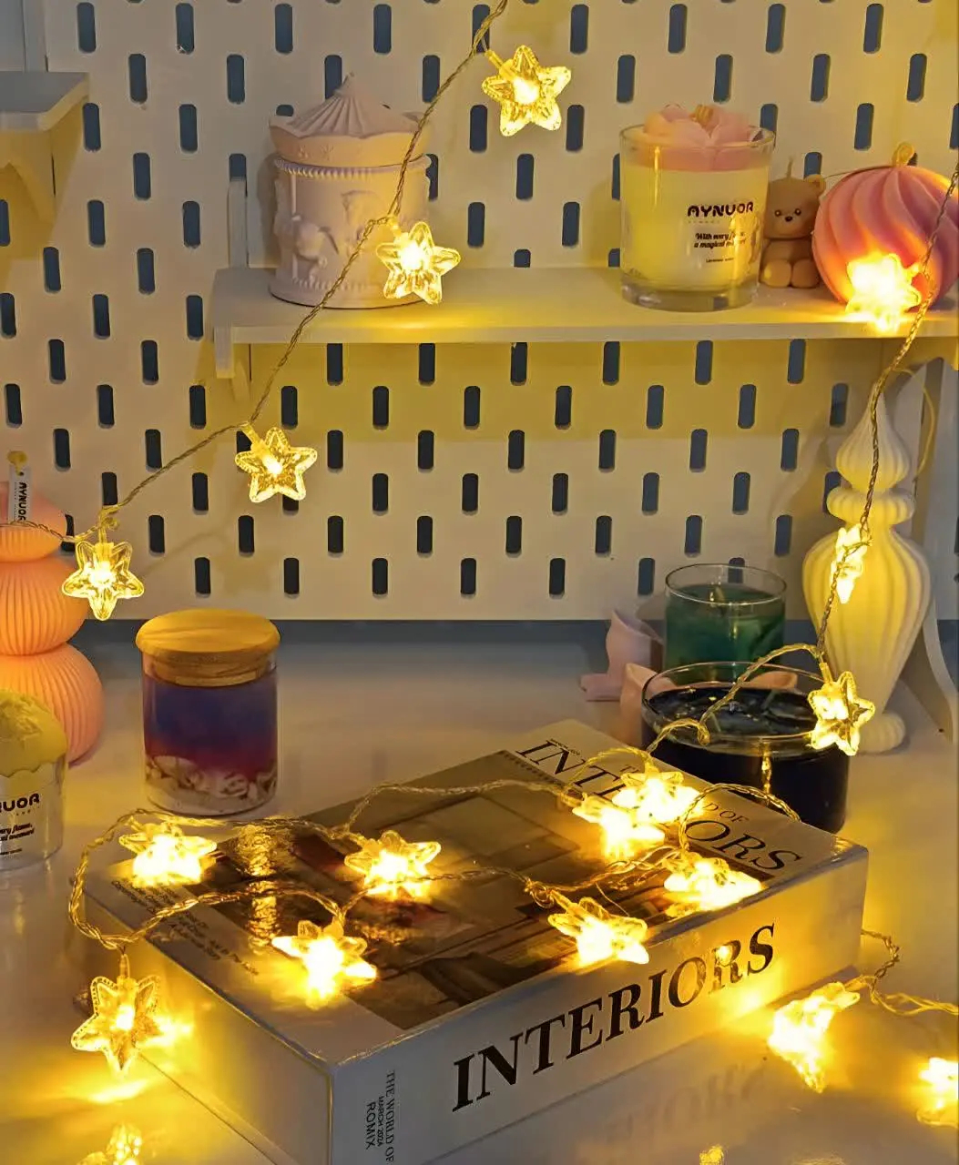 ریسه ستاره کریستالی زرد⭐️☀️
