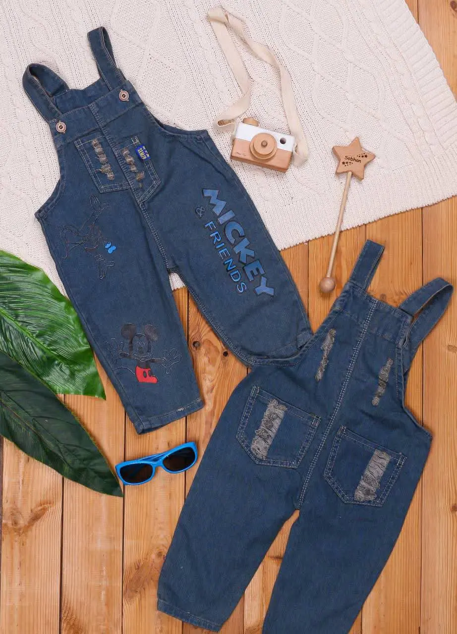 🎄سرهمی شلوار لی میکی موس ⭐️