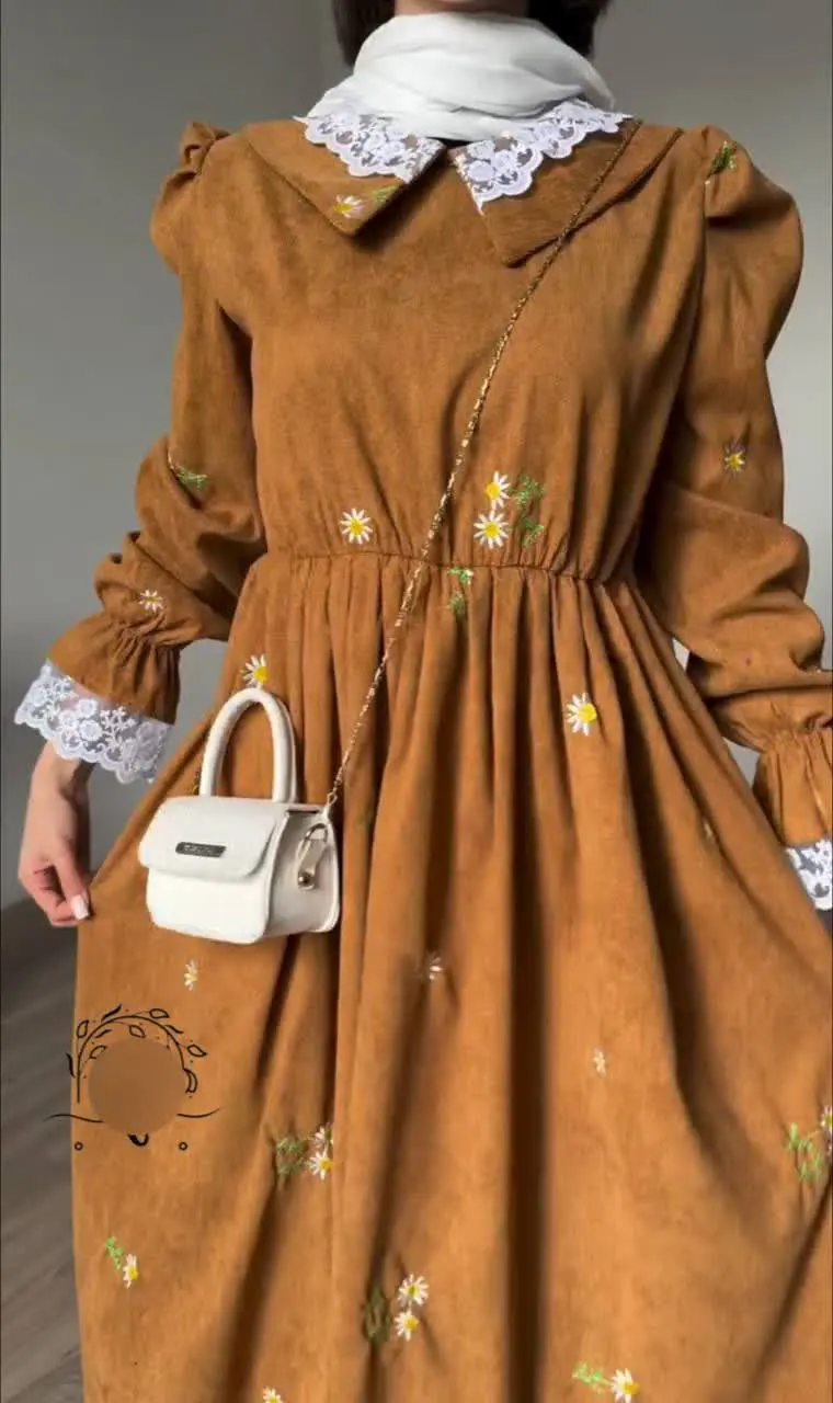 👚نام: پیراهن بلند کارامل🤎
