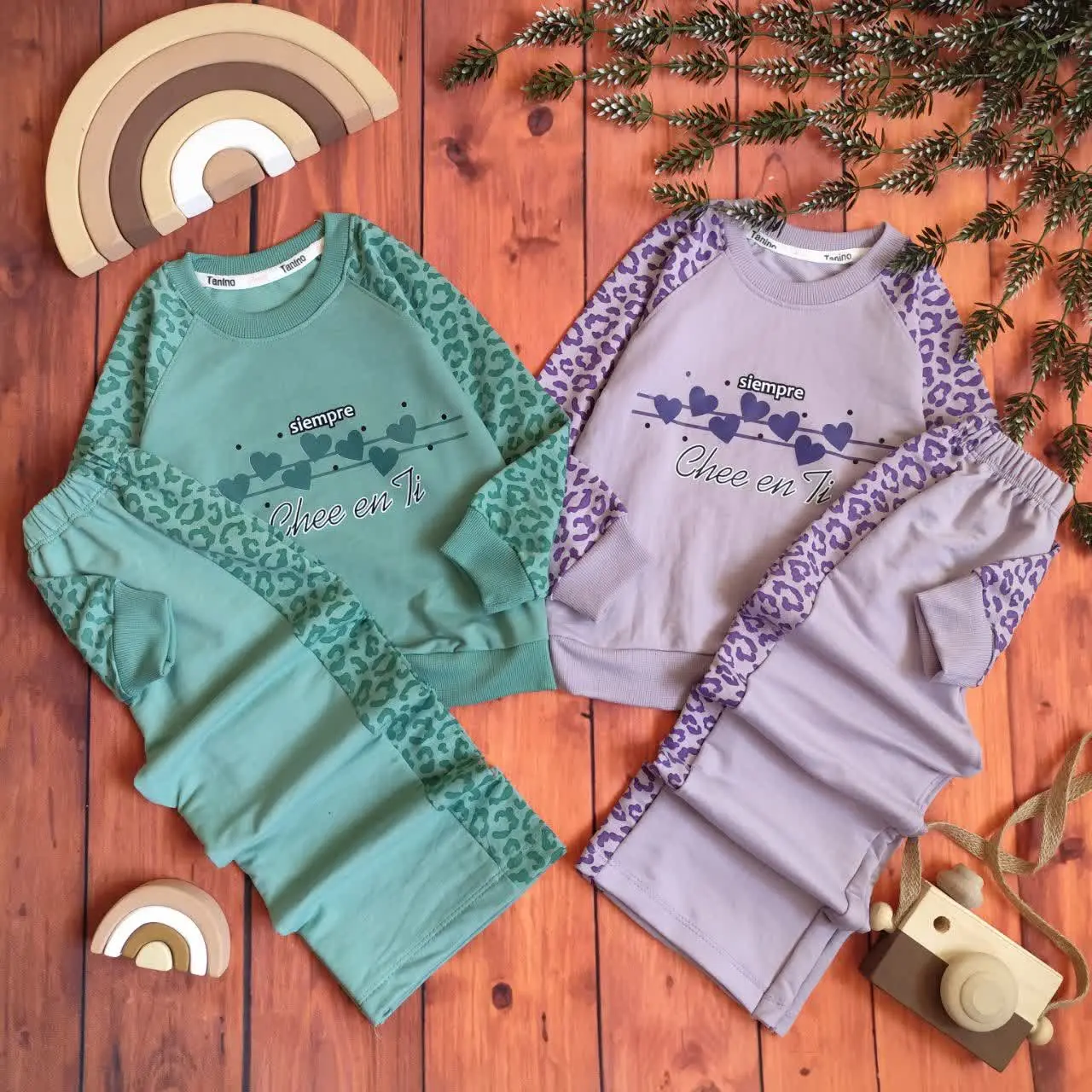 😍ست بلوز و شلوار دخترانه قل...