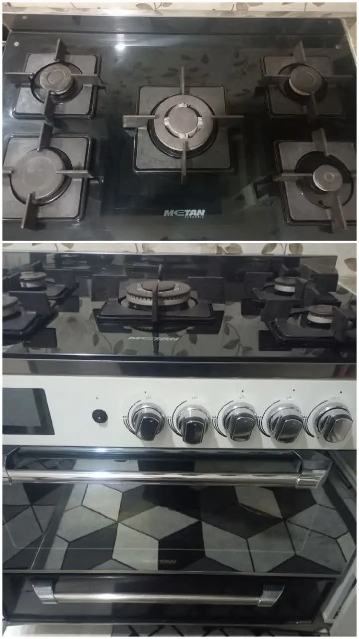 اجاق گاز پنج شعله صفحه شیشه...