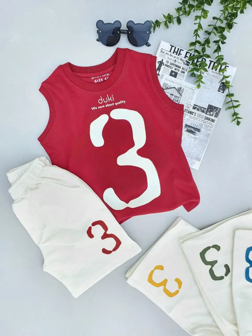 ست تاپ شلوارک اسپرت بچهگانه 😍